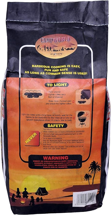 CAMPWORLD HARDWOOD CHARCOAL 2 KG