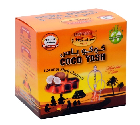 Coco Yash Coconut Shell Charcoal 48 Pcs