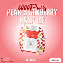 [YS2736] (2% Salt Mc.) Pear Strawberry Raspberry Ice (Puff 6000)